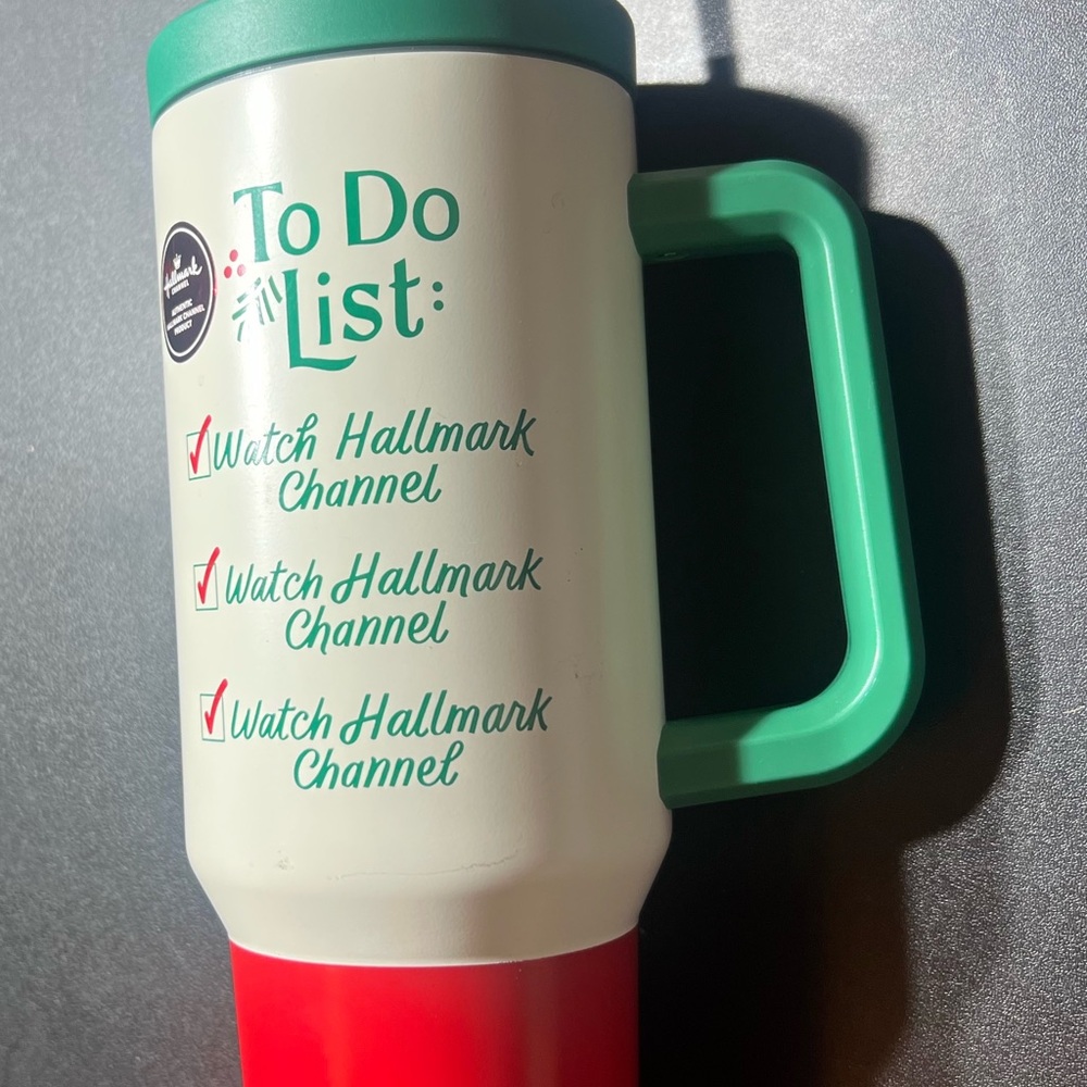 Hallmark Green and Red To Do List Mug